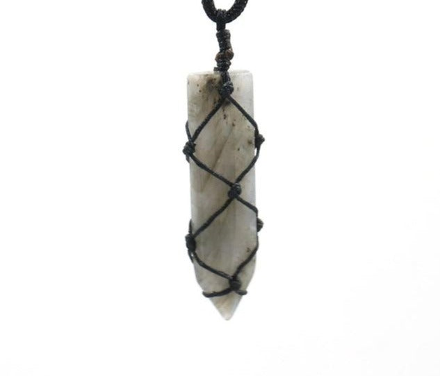 Labradorite Macrame Necklace