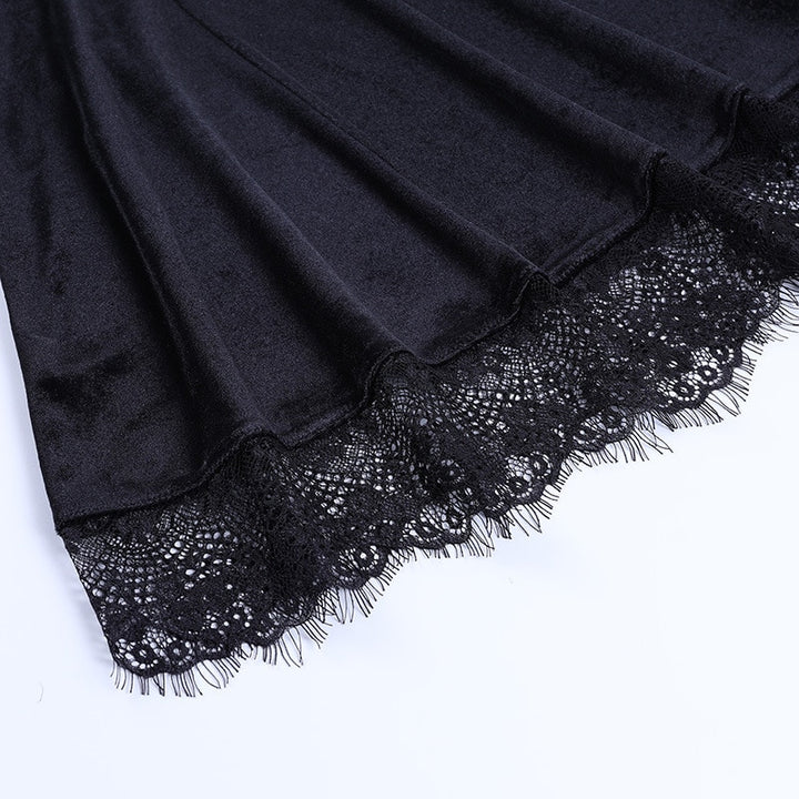 Lace Velvet Dress