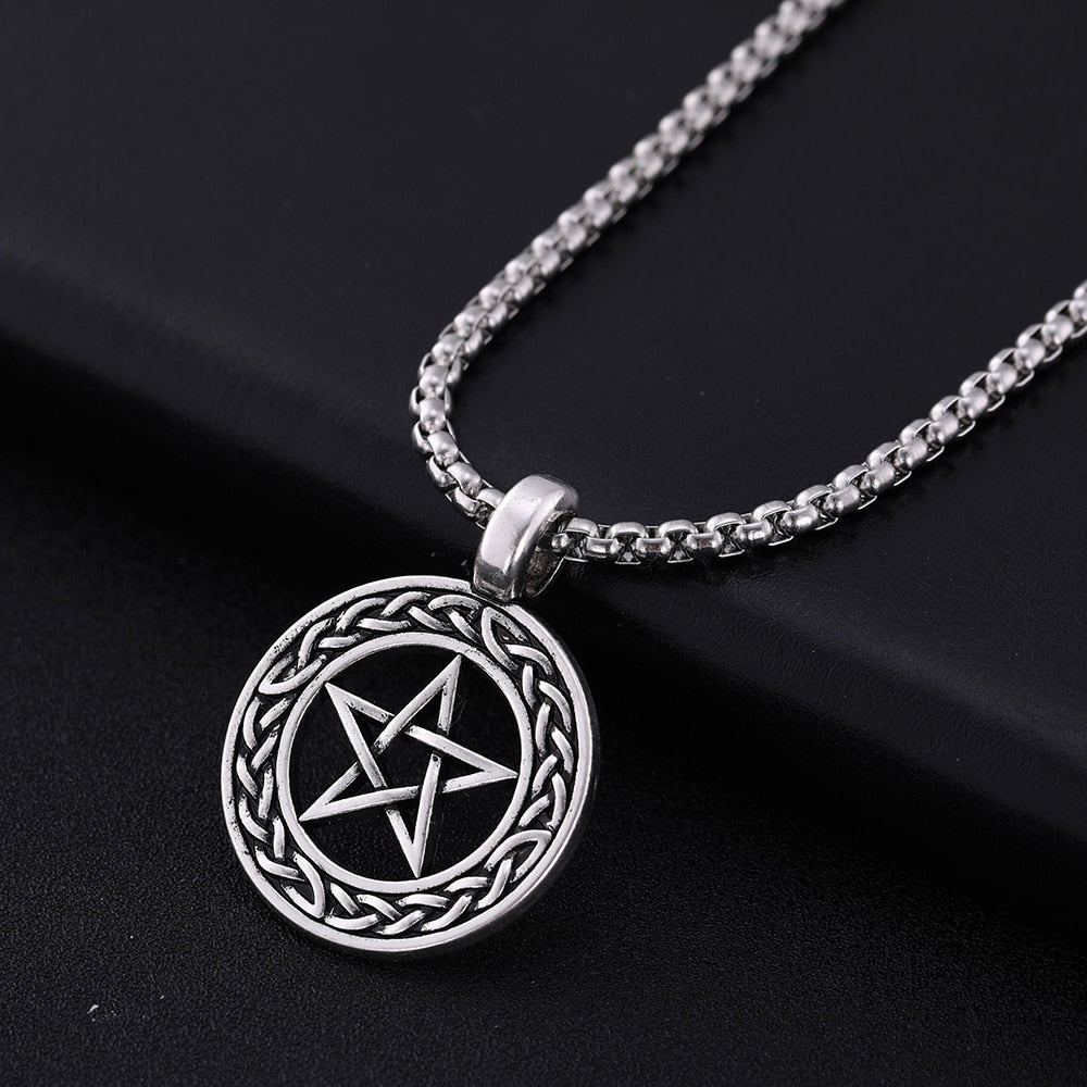 Men's Pentacle Celtic Knot Necklace