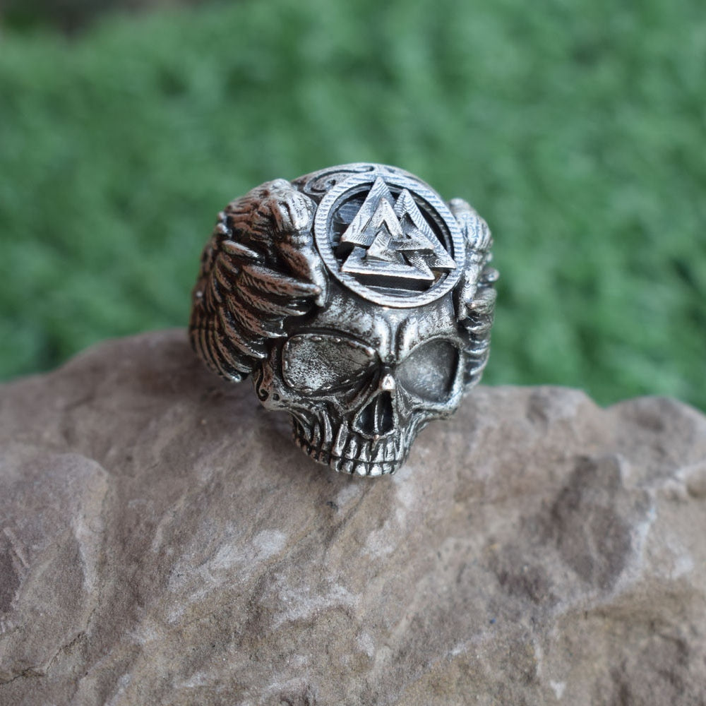 Men's Skull Viking Rings