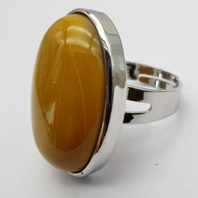 Mookaite Jasper Oval Ring