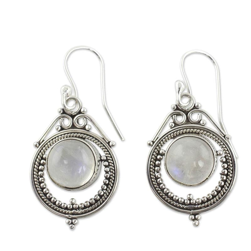 Moonstone Dangle Earrings