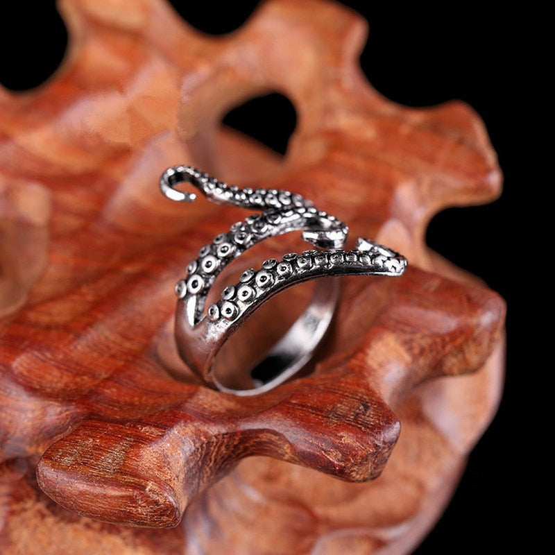 Octopus Silver Ring