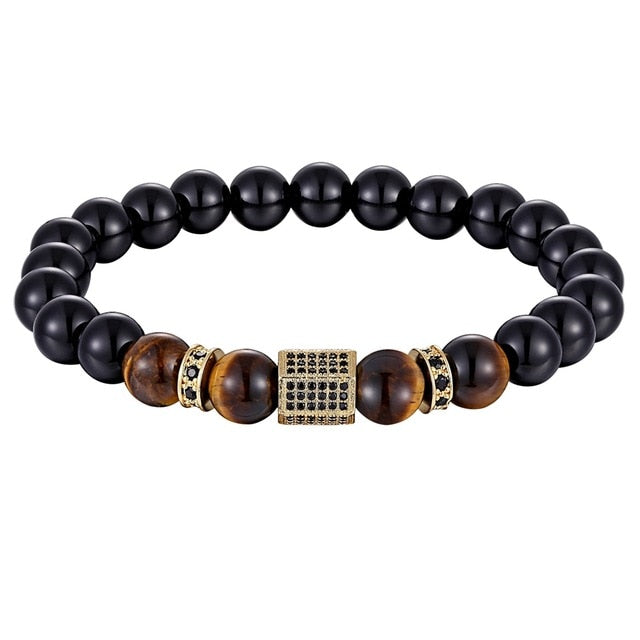 Onyx and Tigers Eye Bracelets