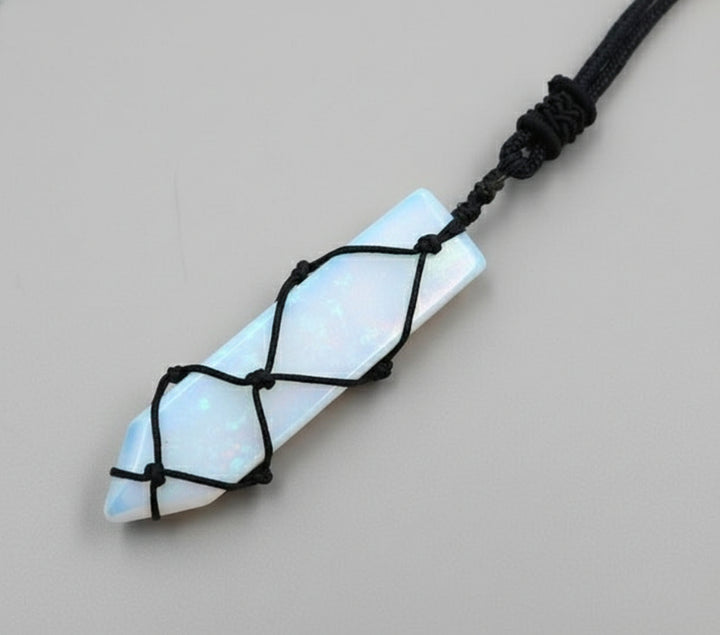 Opalite Macrame Necklace