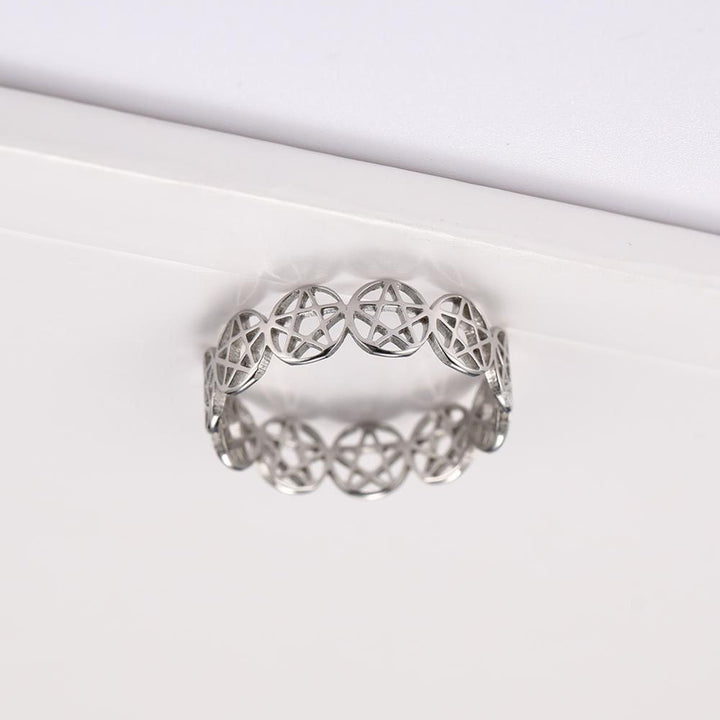 Pentacle Band Ring