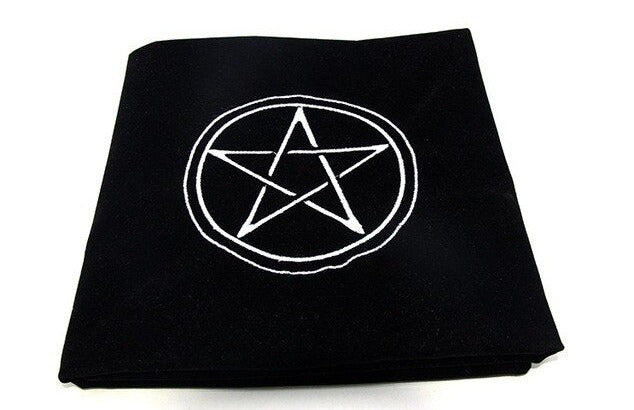Pentacle Black Altar Cloth