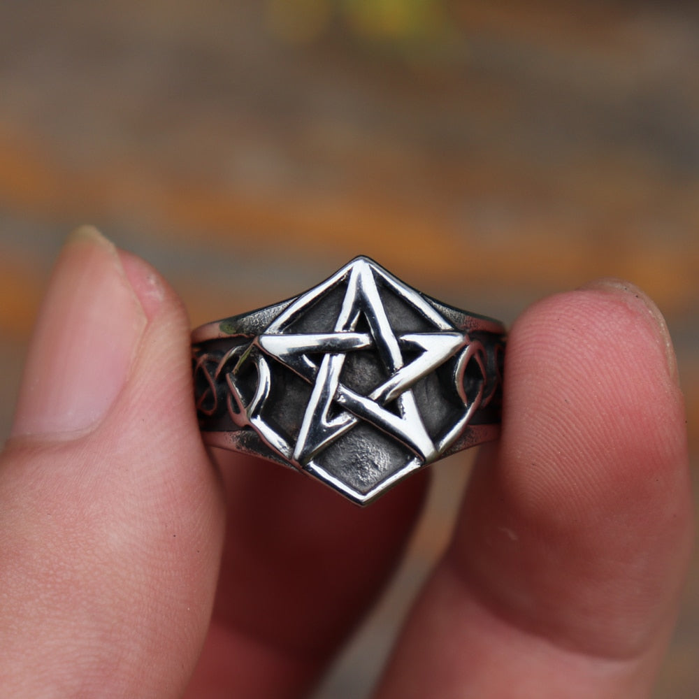 Pentacle Celtic Knot Ring