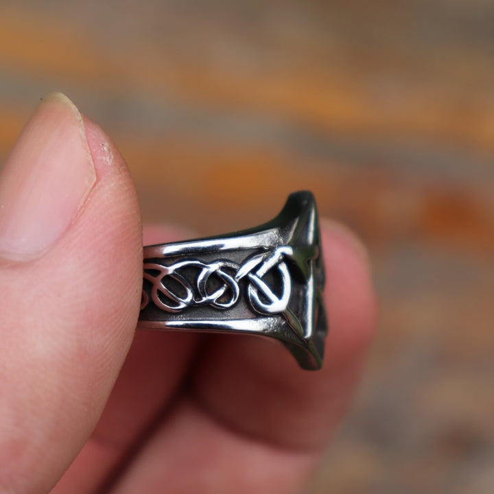 Pentacle Celtic Knot Ring