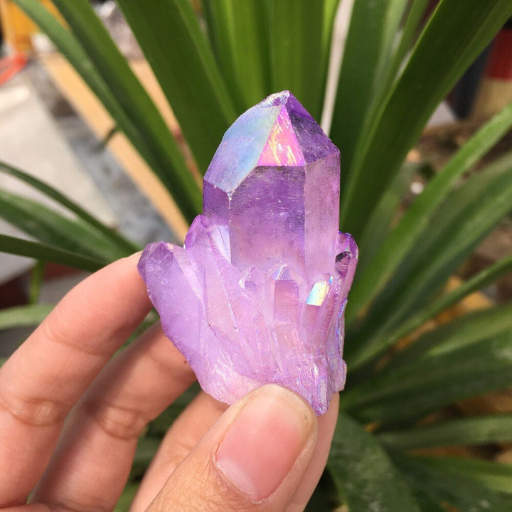 Purple Aura Quartz Crystals