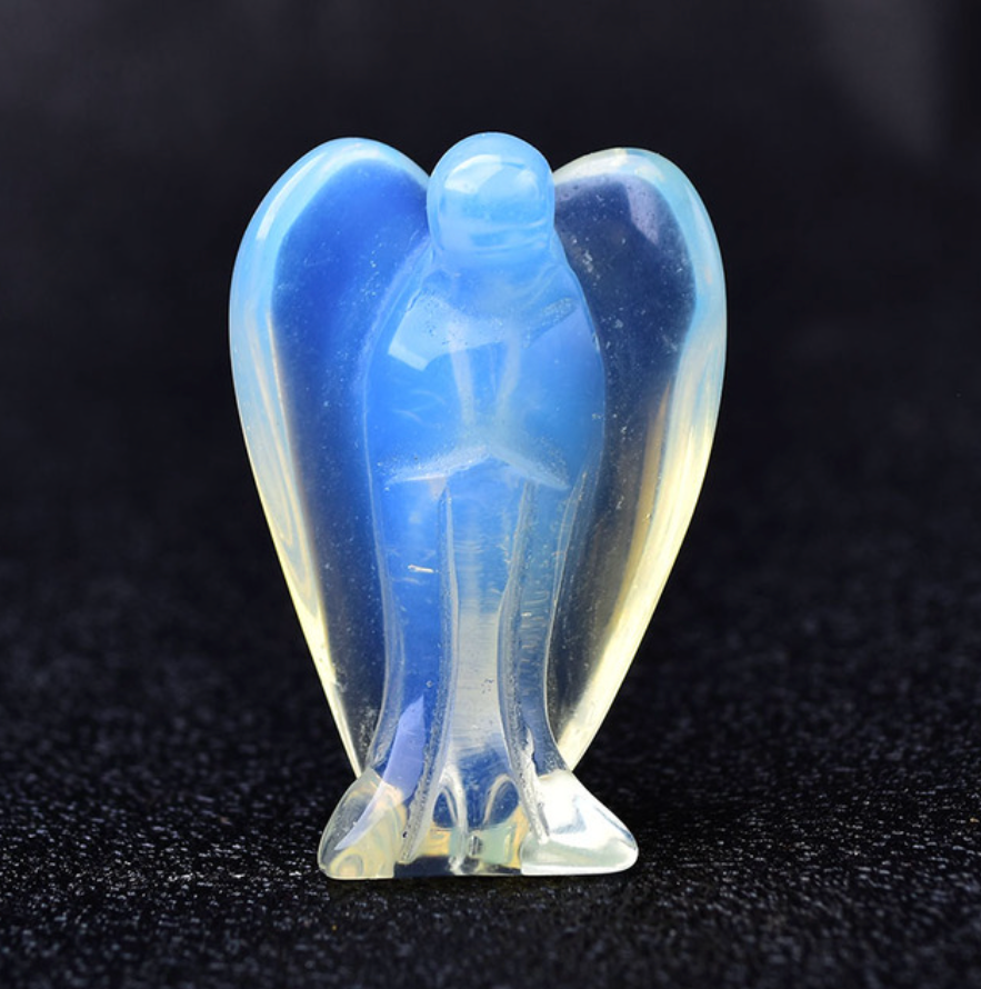Opalite Angel Crystal Figurine For Sale