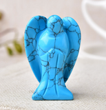 Blue Howlite Angel Crystal Figurine For Sale