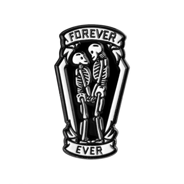 Skeleton Forever Ever Pin