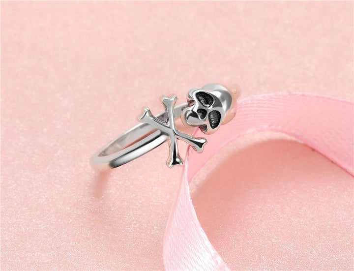 Skull and Crossbone Sterling Silver Ring