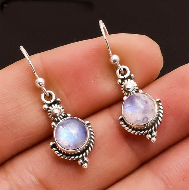 Sterling Silver Moonstone Earrings