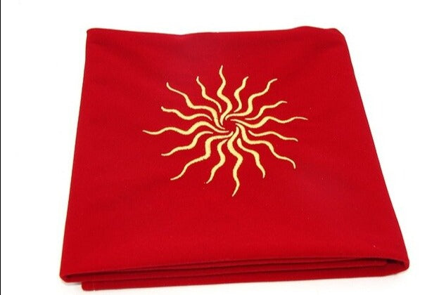 Sun Red Velvet Altar Cloth