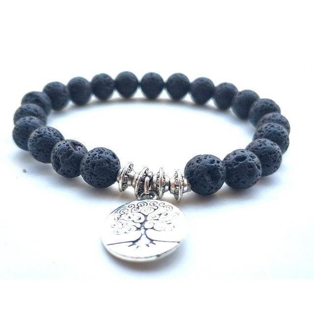 Tree Lava Rock Bracelets