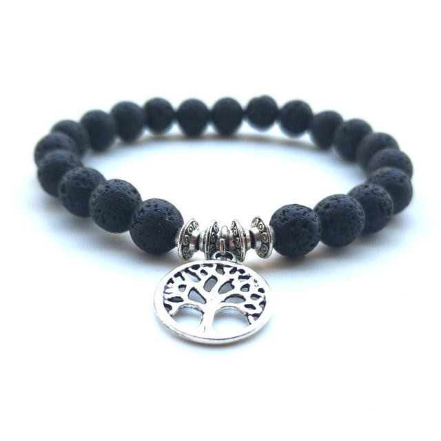 Tree Lava Stone Bracelets