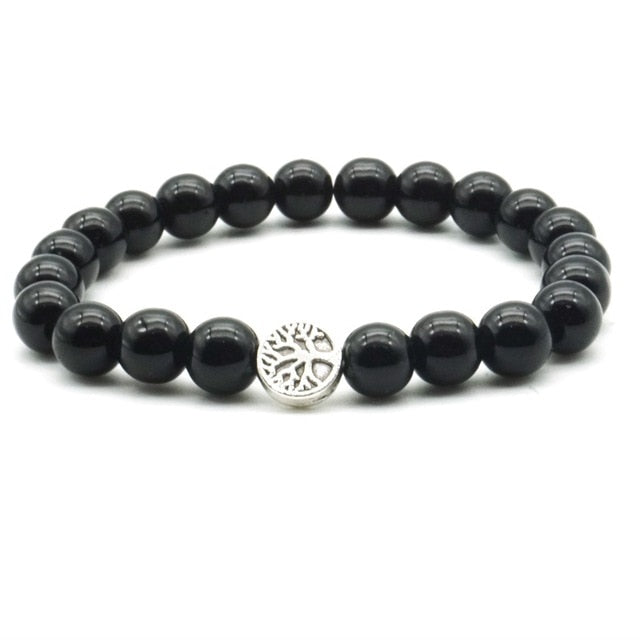 Tree Onyx Bead Bracelet