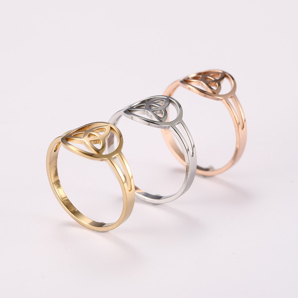 Trinity Celtic Circle Rings