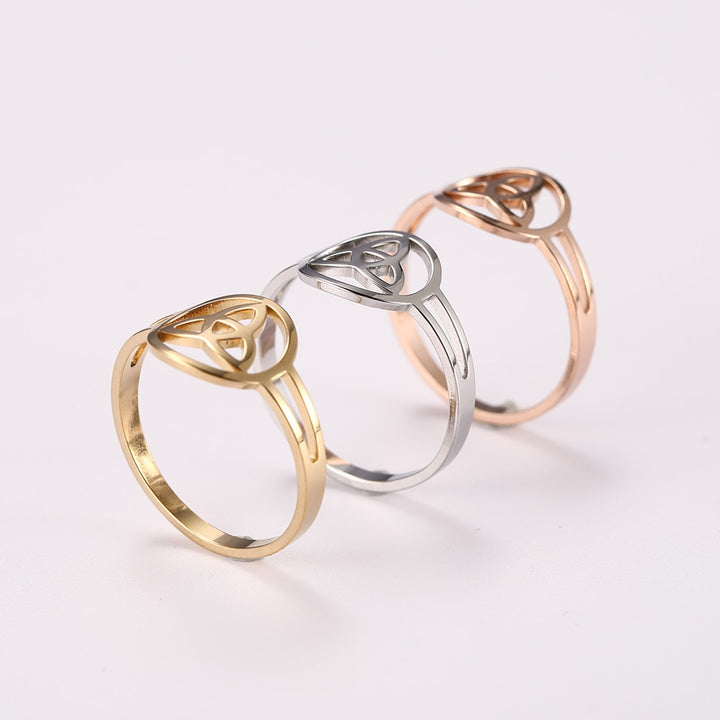 Trinity Celtic Circle Rings