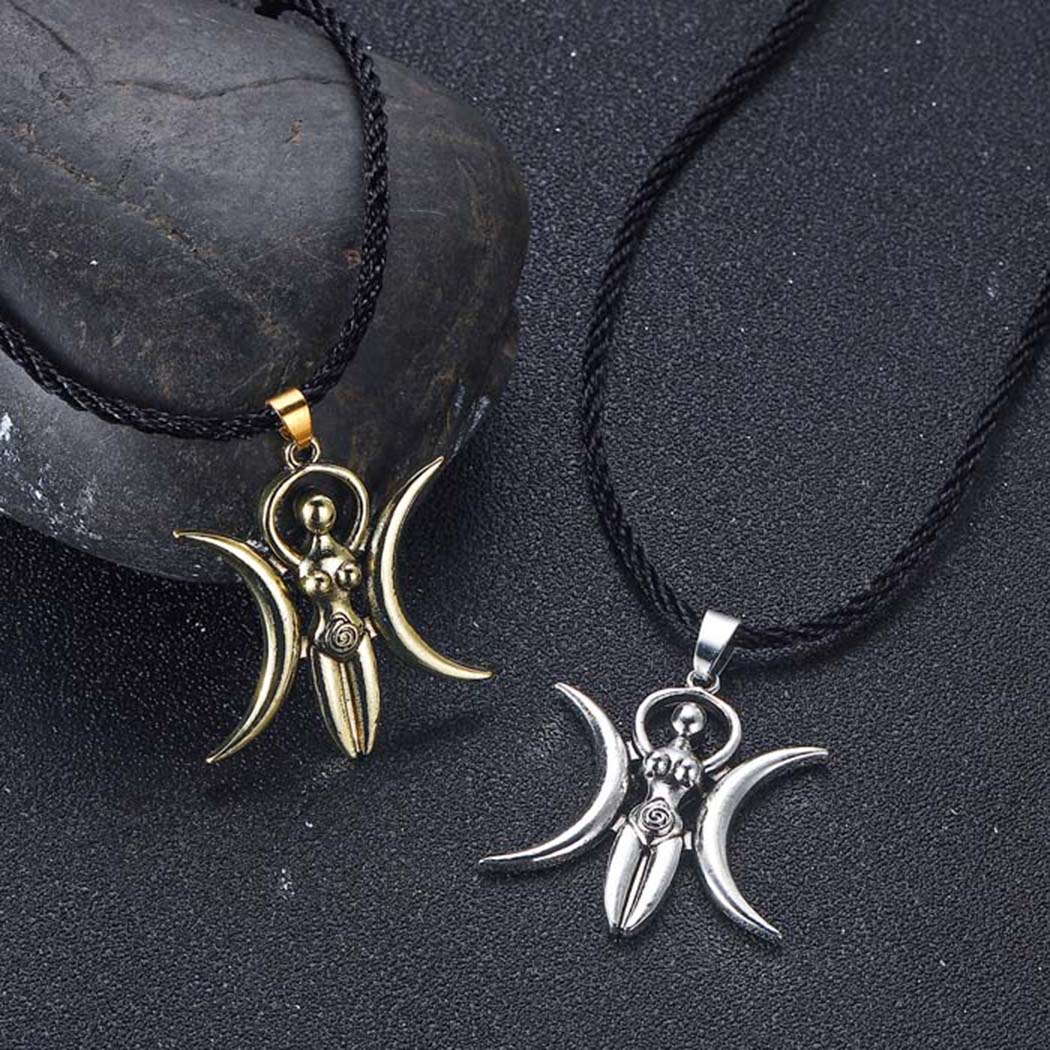 Triple Moon Goddess Necklaces