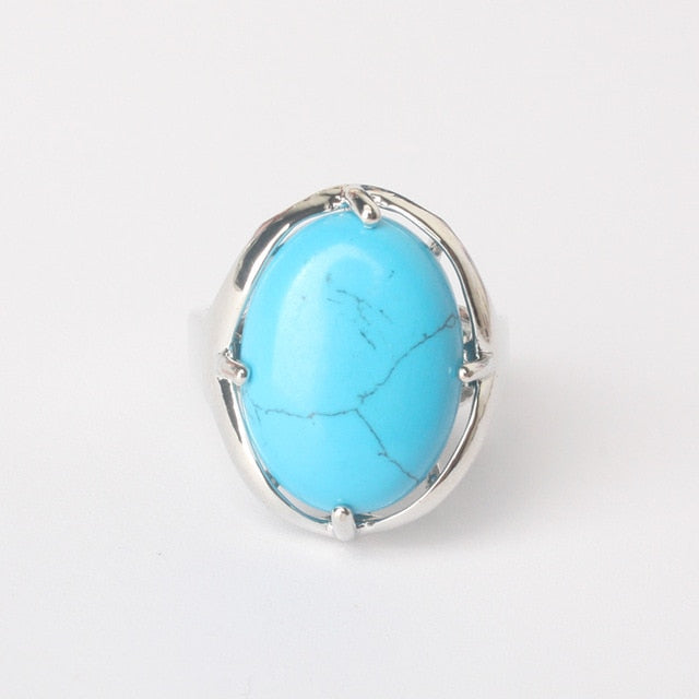 Turquoise Oval Rings