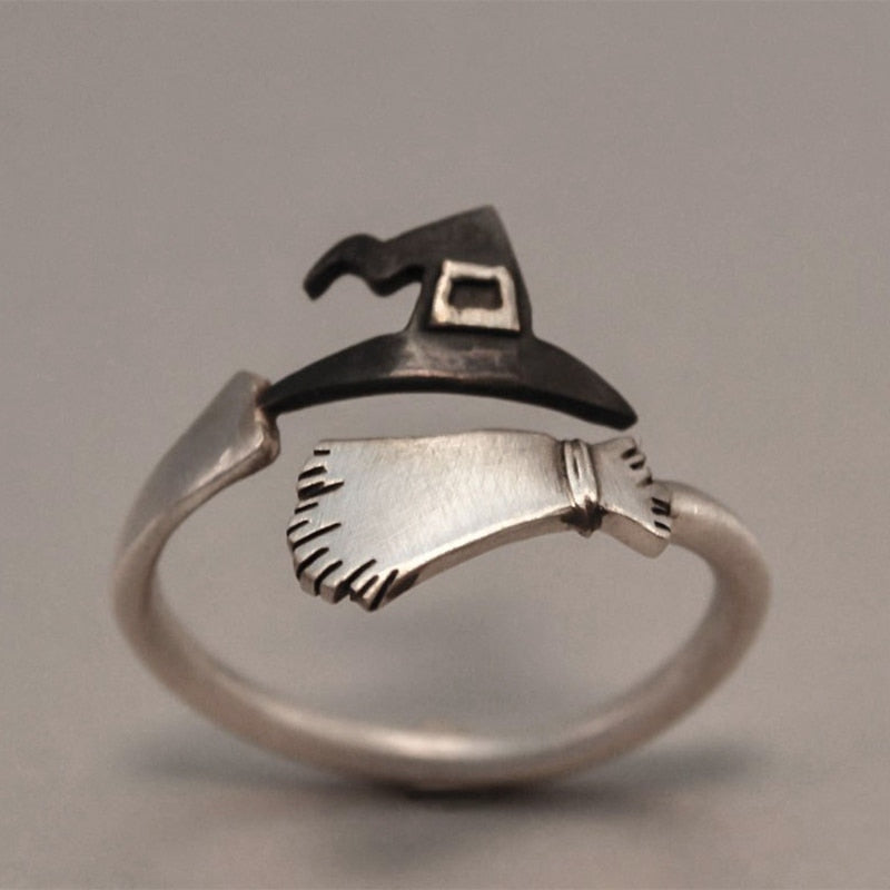 Witch Hat Broom Ring