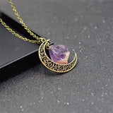 Moon Crystal Necklaces - greenwitchcreations