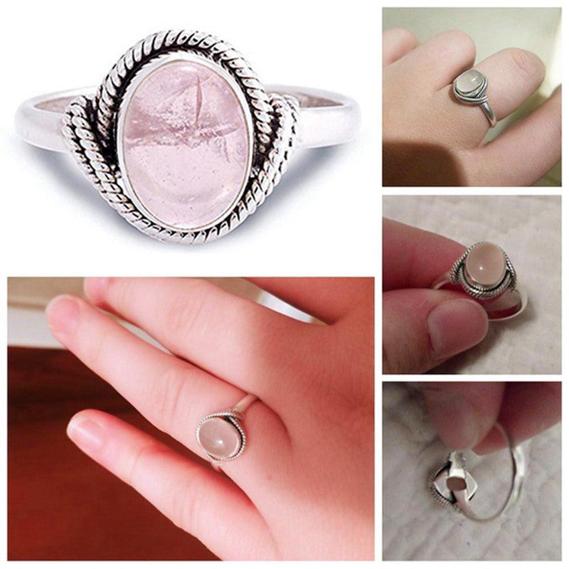 Moonstone Engagement Ring Vintage Rose Gold Antique Ring Rainbow Moonstone  Ring Promise Anniversary Gift For Christmas | Benati