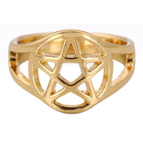 Pentacle Rings - Gold & Silver - greenwitchcreations