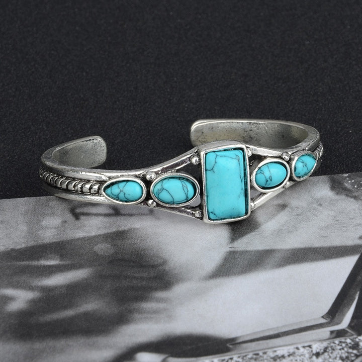 Turquoise Silver Bracelets - greenwitchcreations