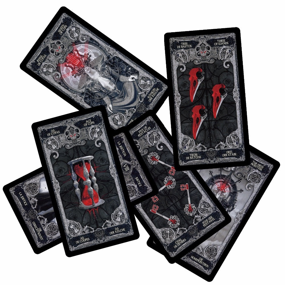 Tiny Keychain Tarot Deck – Medusa Gothic