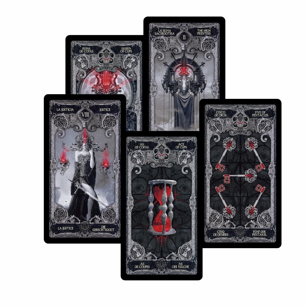 Dark Magic Gothic Tarot Deck and Guidebook - greenwitchcreations