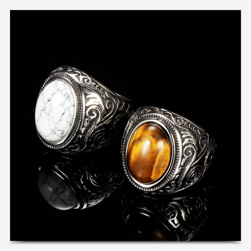 Men's Stone Rings - greenwitchcreations