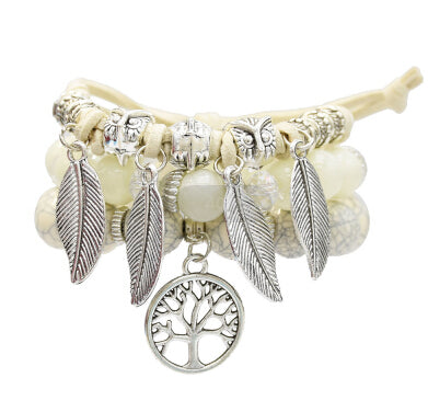 Women's Tree of Life & Feather Charm Bracelets - greenwitchcreations