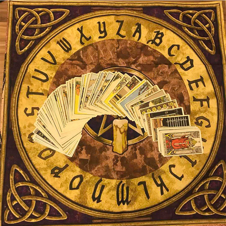 Gold Pentacle Alter Mat - greenwitchcreations