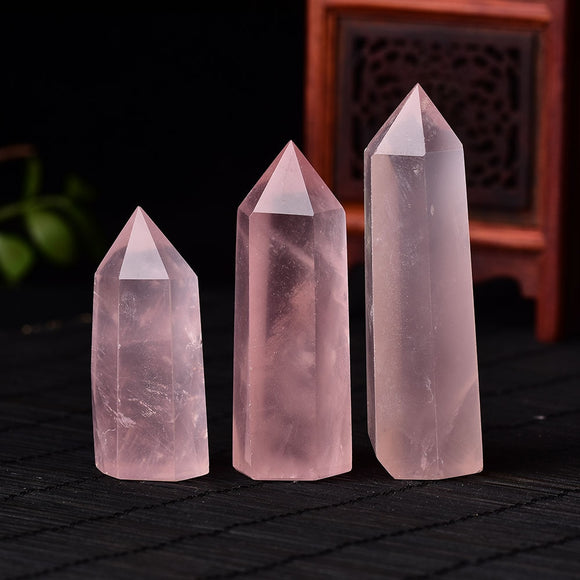 Rose Quartz Points - greenwitchcreations