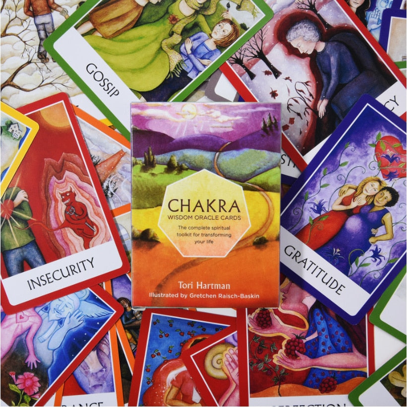 Chakra Wisdom Oracle Cards For Sale - greenwitchcreations