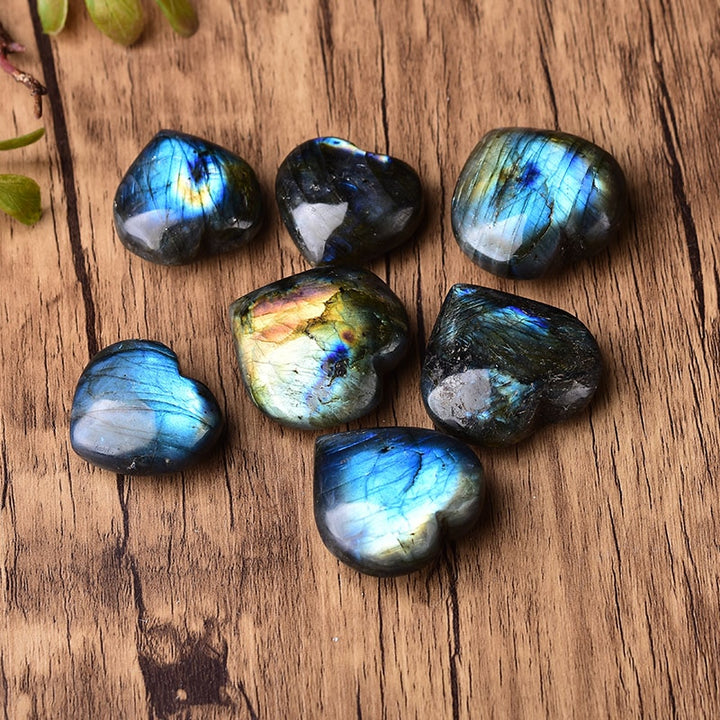 Labradorite Hearts | Crystals & Stones - greenwitchcreations