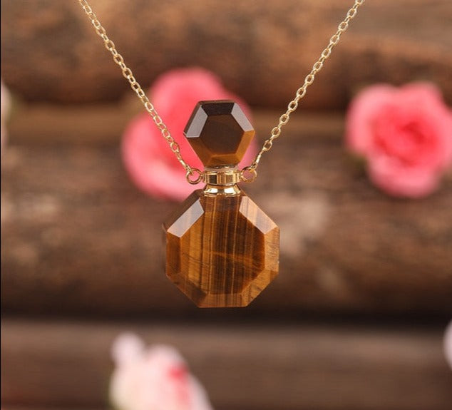 Perfume Bottle Crystal Necklaces For Sale