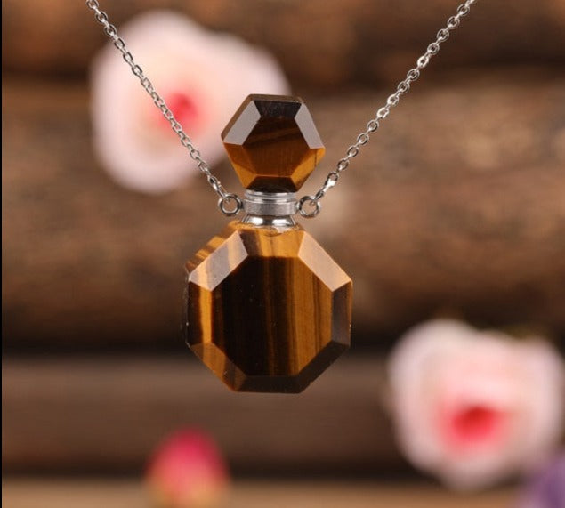 Perfume Bottle Crystal Necklaces For Sale