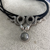 Snake Choker Labradorite Necklace For Sale