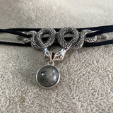 Snake Choker Labradorite Necklace For Sale
