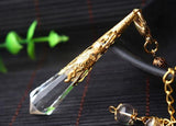 Crystal Silver, Bronze, & Gold Pendulums - greenwitchcreations
