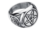 Men's Wiccan Pentacle Ring - greenwitchcreations