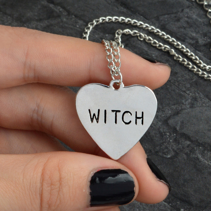 Witch Heart Necklaces - greenwitchcreations