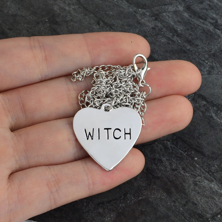 Witch Heart Necklaces - greenwitchcreations