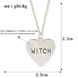Witch Heart Necklaces - greenwitchcreations