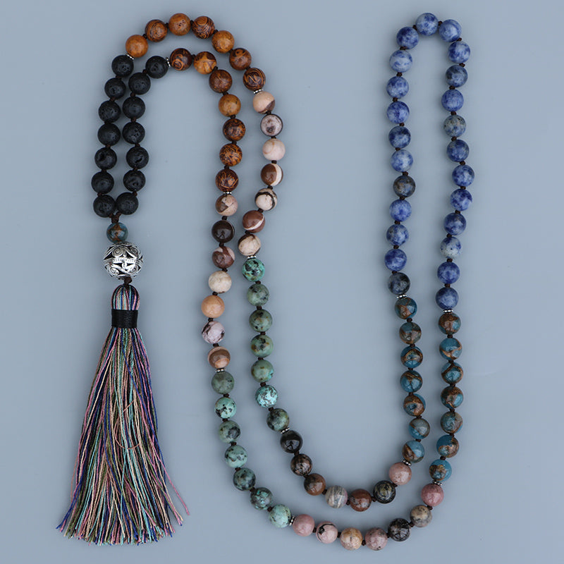 Stone Buddha Mala Prayer Necklaces - greenwitchcreations